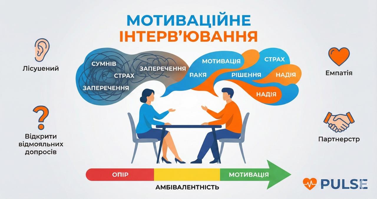 Мотивационное интервьюирование (МИ): Как этот метод помогает человеку "созреть" до лечения и преодолеть внутреннее сопротивление.